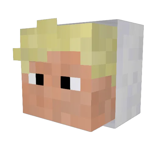 csanboss Minecraft avatar head, 3D render