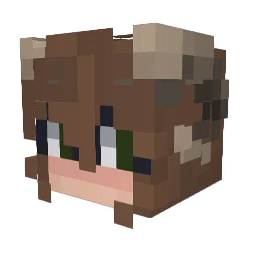 cschaufus Minecraft avatar head, 3D render