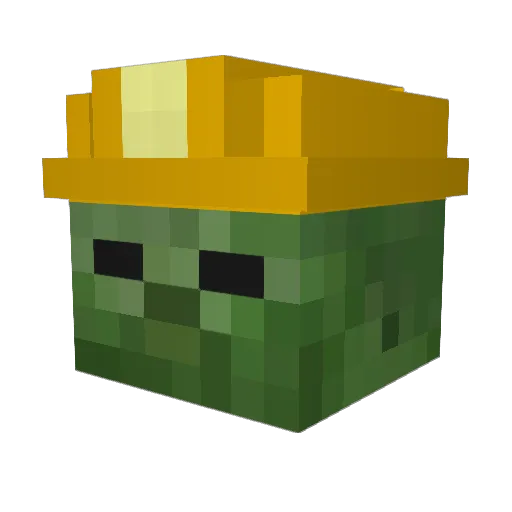cscoop Minecraft avatar head, 3D render
