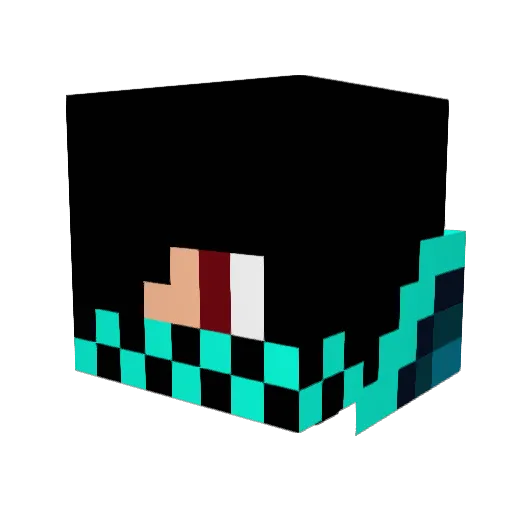 csdot Minecraft avatar head, 3D render