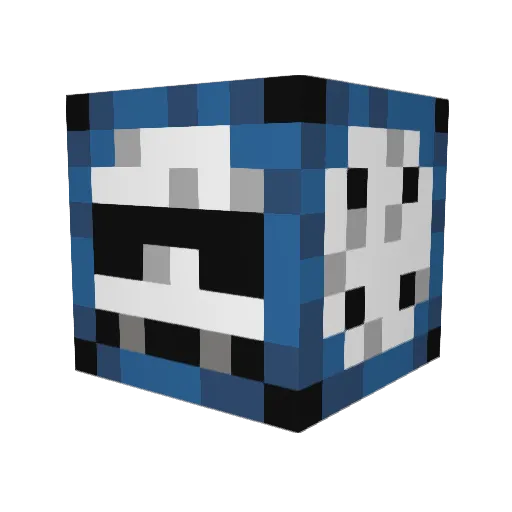 csillagEszter Minecraft avatar head, 3D render