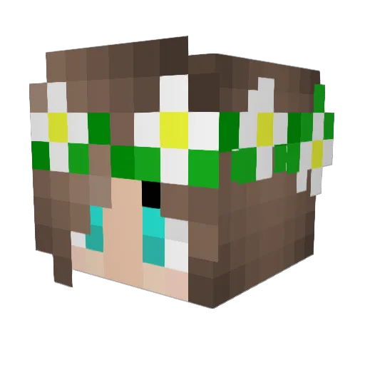csillucii Minecraft avatar head, 3D render