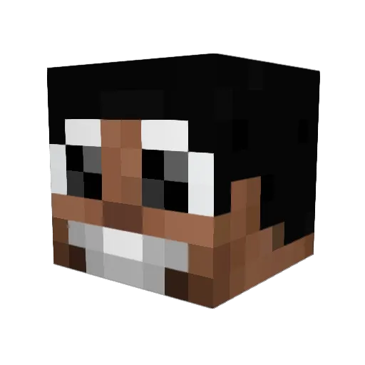 csldkvn Minecraft avatar head, 3D render