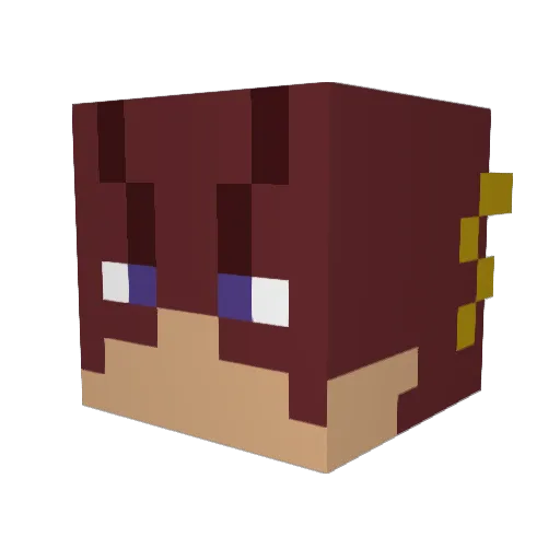 csleeper Minecraft avatar head, 3D render