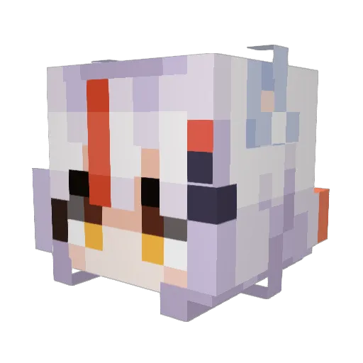 cslong Minecraft avatar head, 3D render