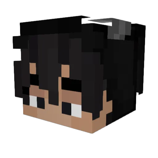 csp Minecraft avatar head, 3D render