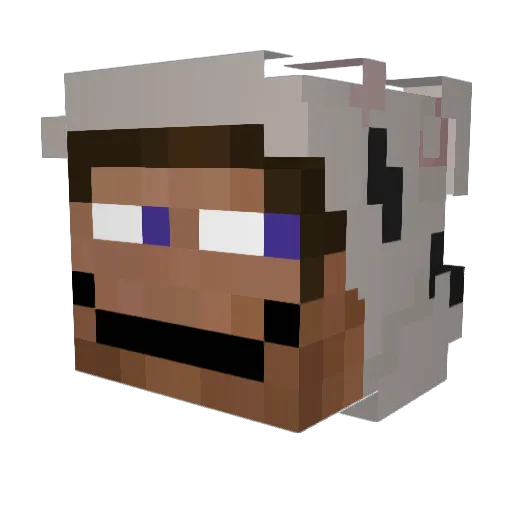 cspe Minecraft avatar head, 3D render