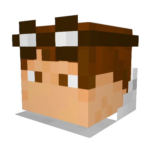 csracing35 Minecraft avatar head, 3D render