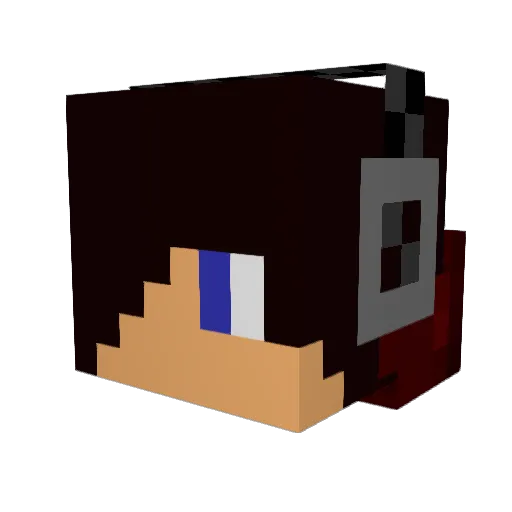 csrowe Minecraft avatar head, 3D render