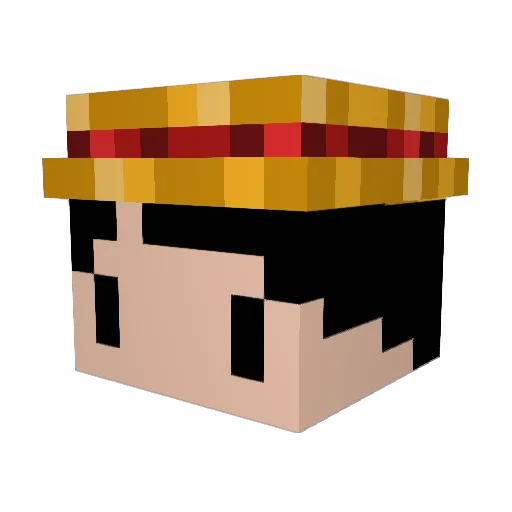 cst_ Minecraft avatar head, 3D render