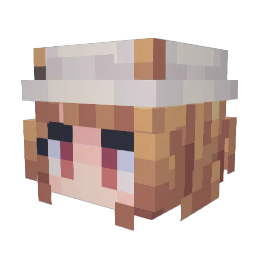 cszdmss Minecraft avatar head, 3D render