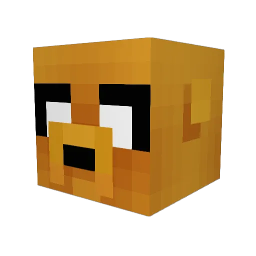 ct___ Minecraft avatar head, 3D render
