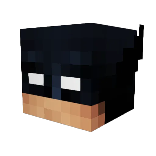 ctannn Minecraft avatar head, 3D render