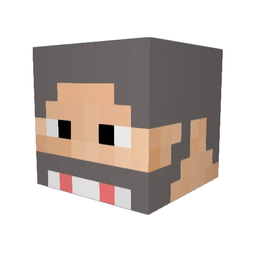 cterefinko Minecraft avatar head, 3D render
