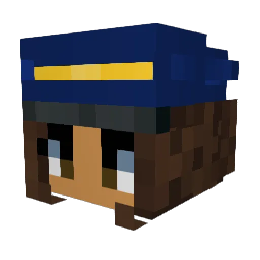 ctfmon Minecraft avatar head, 3D render