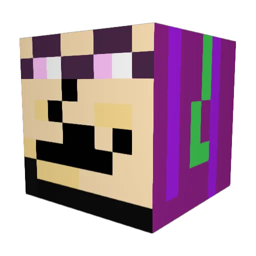 cthok Minecraft avatar head, 3D render