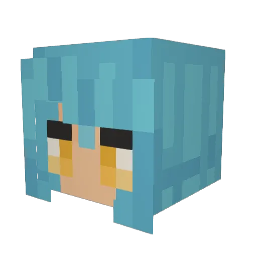 cthoni Minecraft avatar head, 3D render