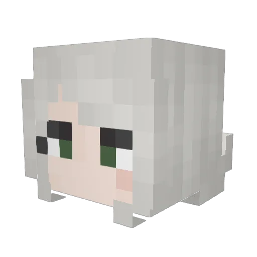 cthu1337 Minecraft avatar head, 3D render