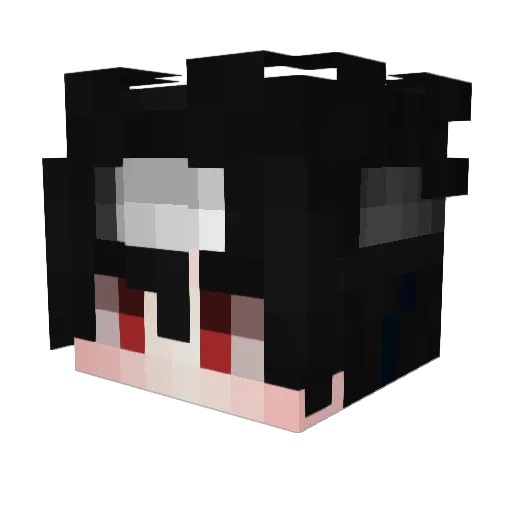 ctizado Minecraft avatar head, 3D render