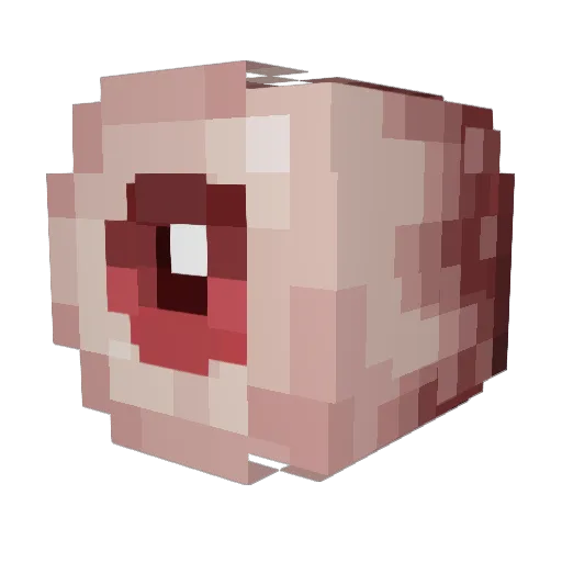 ctocrewyt Minecraft avatar head, 3D render