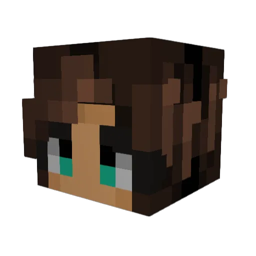 ctrlhero Minecraft avatar head, 3D render