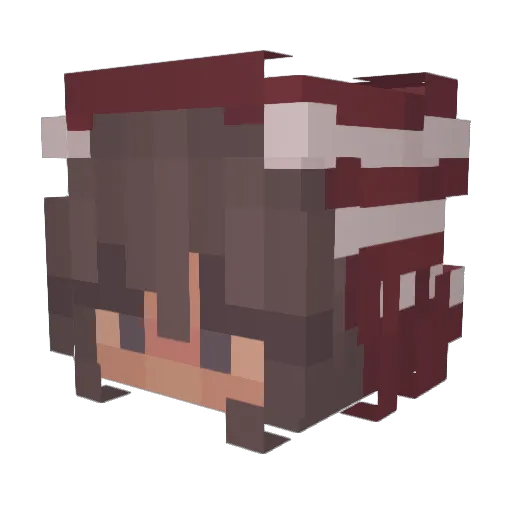 ctrllj Minecraft avatar head, 3D render