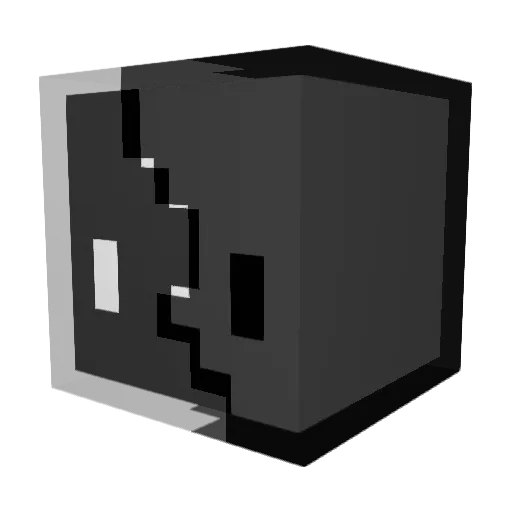 ctrodrii Minecraft avatar head, 3D render