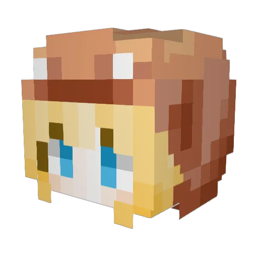 ctsacs Minecraft avatar head, 3D render