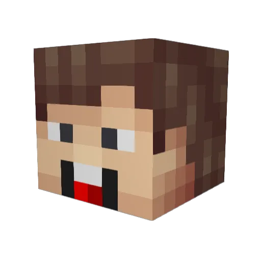 ctwink Minecraft avatar head, 3D render
