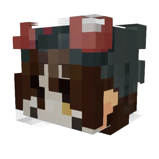 cty2cty Minecraft avatar head, 3D render