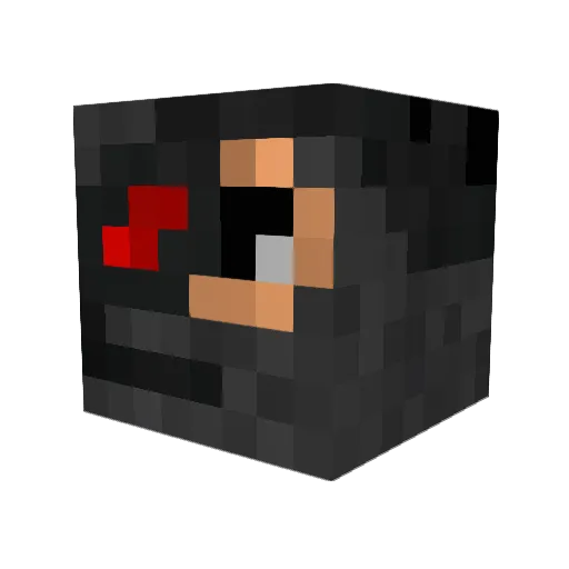 cu547 Minecraft avatar head, 3D render