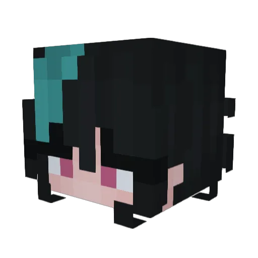 cualjose Minecraft avatar head, 3D render