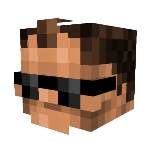 cub666 Minecraft avatar head, 3D render