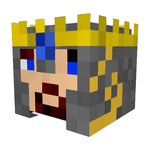 cubakium Minecraft avatar head, 3D render