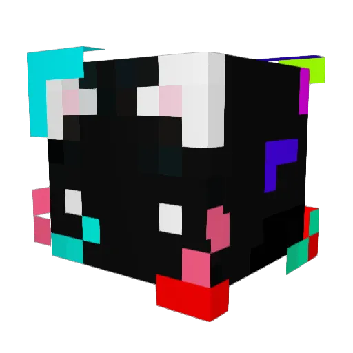 cubeese Minecraft avatar head, 3D render