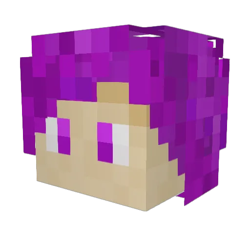 cubefinder Minecraft avatar head, 3D render