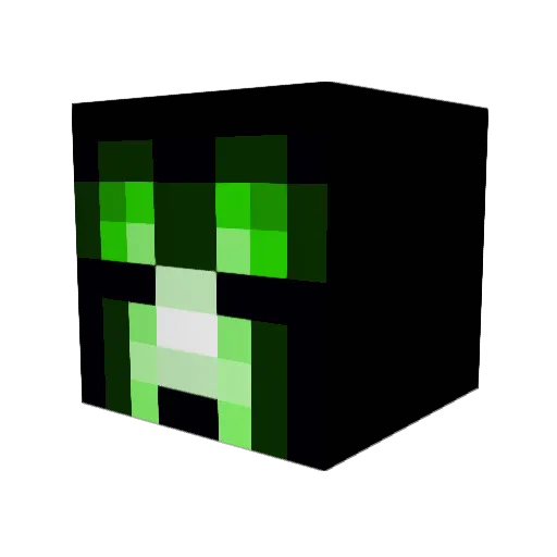 cubesking Minecraft avatar head, 3D render