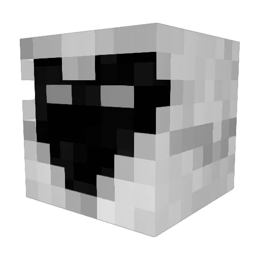 cubethethird Minecraft avatar head, 3D render
