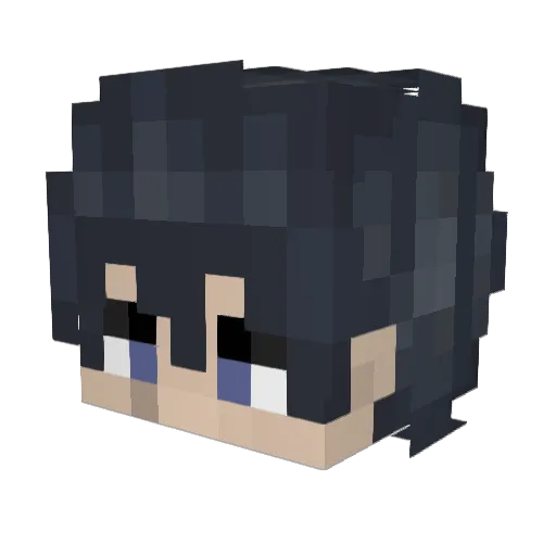 cubeyshift Minecraft avatar head, 3D render