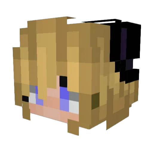 cublikefoot Minecraft avatar head, 3D render