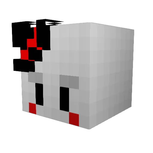 cubodarkin Minecraft avatar head, 3D render