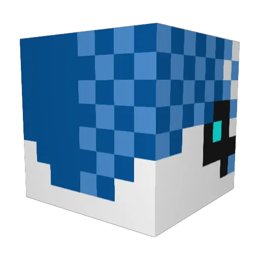 cuboidalspinn Minecraft avatar head, 3D render