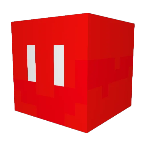 cubyemp Minecraft avatar head, 3D render