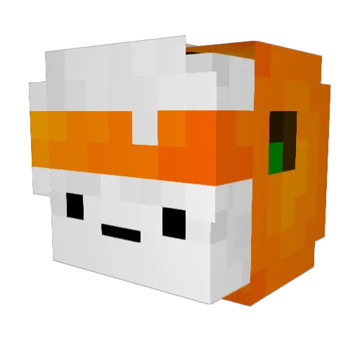 cuchui Minecraft avatar head, 3D render
