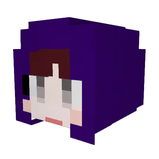 cucucococa Minecraft avatar head, 3D render