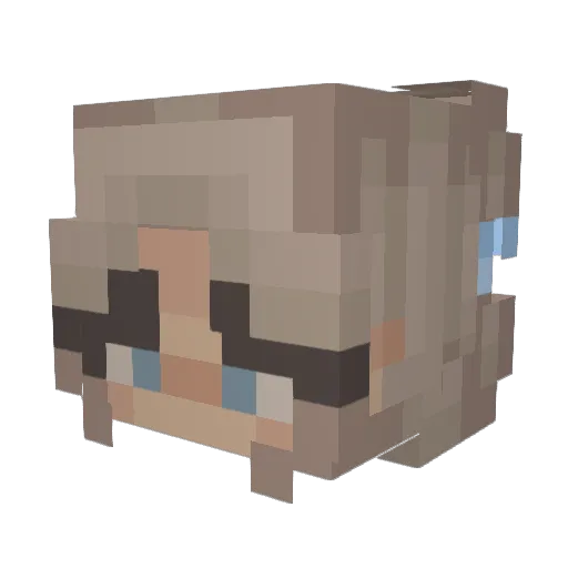 cucupcakes Minecraft avatar head, 3D render