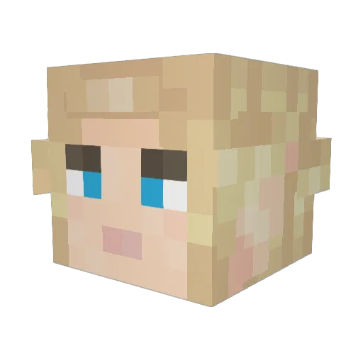 cudababy1 Minecraft avatar head, 3D render