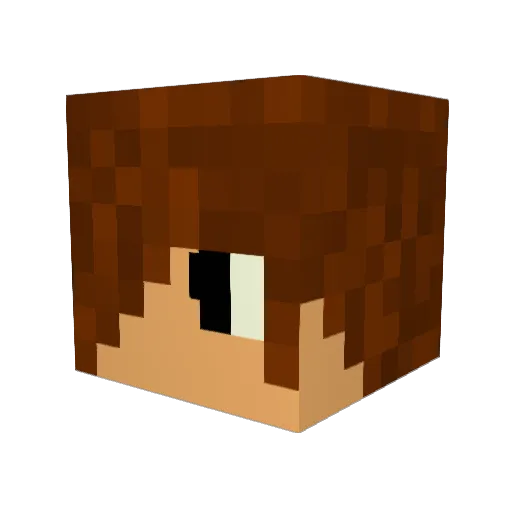 cudcrush Minecraft avatar head, 3D render