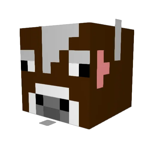 cuddles1214 Minecraft avatar head, 3D render