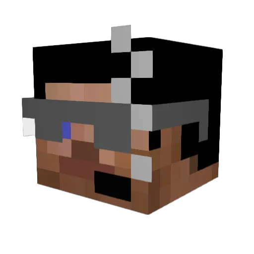 cuddleycactus Minecraft avatar head, 3D render